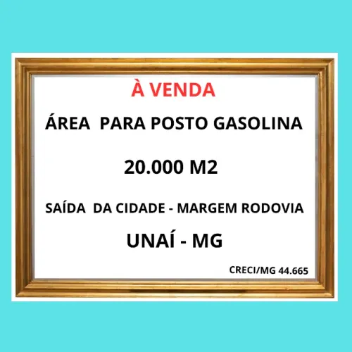 Terreno para posto de gasolina em Unaí MG 20.000m2