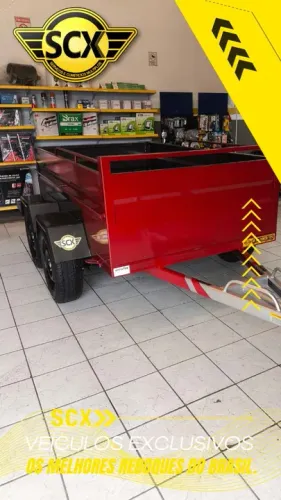Reboque SCX modelos 2Ex cap 2000kg modernos com qualidade 