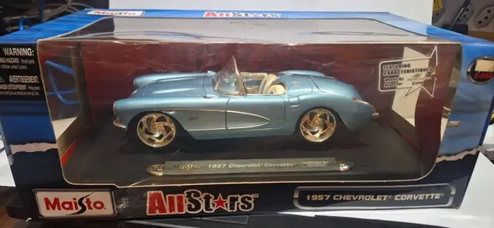 miniatura chevrolet corvette 1957