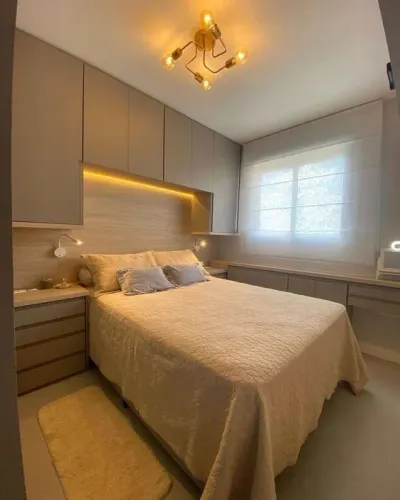 Quarto de casal completo - Móveis planejados 