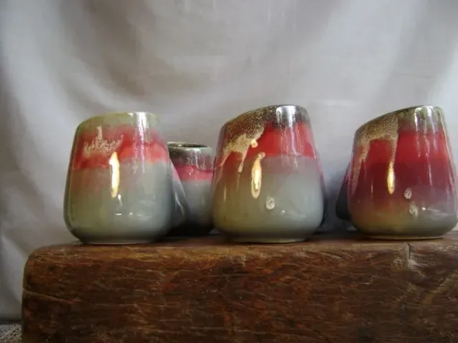 CANECA Weiss, 6 Peças, Cerâmica Vintage.