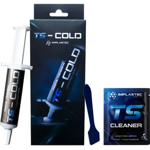 Pasta Térmica Implastec TS Cold 20g 10.5 W/MK - WZetta