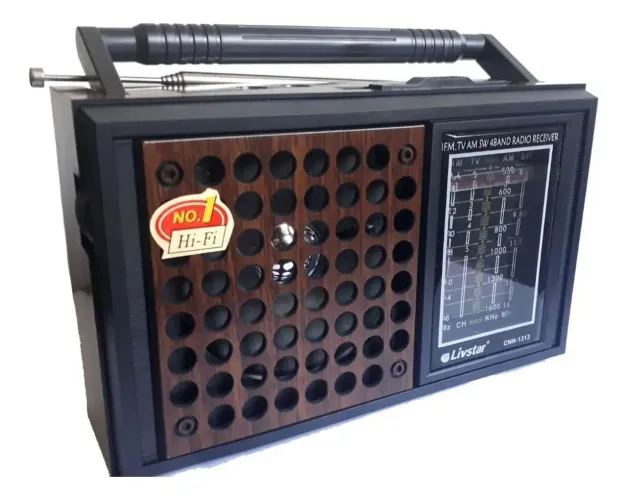 Radio am fm bivolt pilha bateria