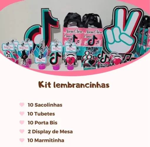 Kit Festa 42 itens -  R$: 80,00