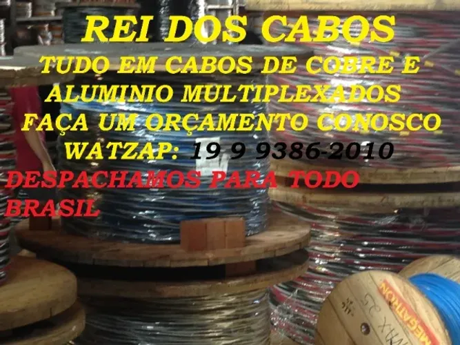 Cabo 185mm singelo nas cores preta e azul cabo 1kv ST2