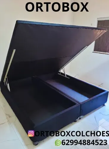 Cama Box Baú Queen size blindado e reforçado