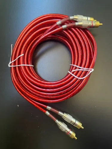 Cabo para som RCA blindado anti ruídos 5 metros 