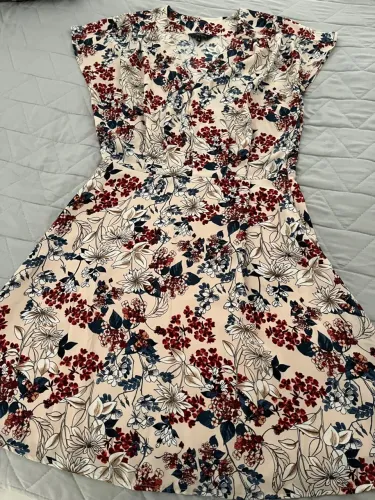 Vestido em crepe forrado TAM 38