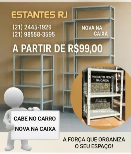 Estantes de Ferro / Aço para Comércio
