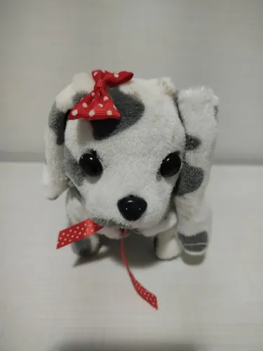 Pelúcia Cachorrinho Caminha, Late, Acende Luz (restauro)