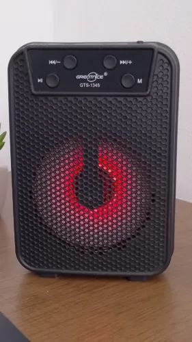 Caixa de Som Bluetooth Sem Fio Portátil Com Led Recarregável - Armarinho Ditudo