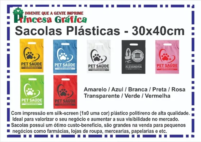 Sacolas plásticas