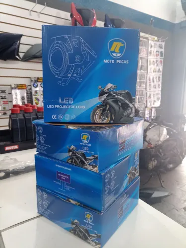 Farol de milha u7 mini azul