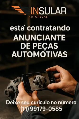 Contrata-se Anunciante de Peças Automotivas