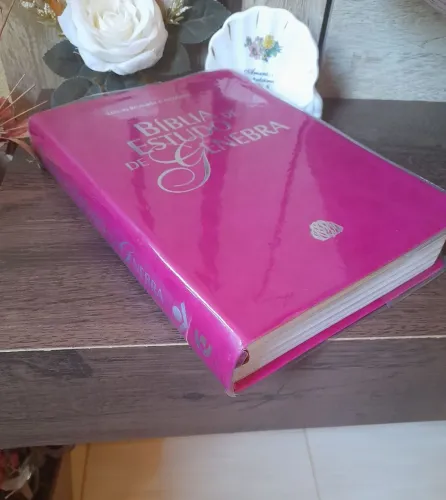 Bíblia de estudo de genebra pink(praticamente nova)