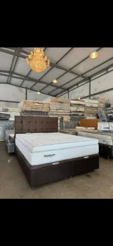 Cama Box Ortobom Queen com base baú 