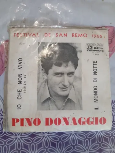 Disco de Vinil compacto- Pino Donaggio - Il Mondo Di Notte - Festival de San Remo 1965