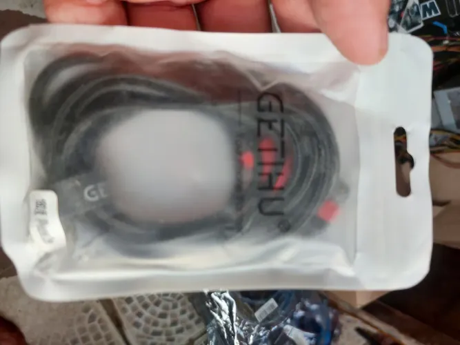 Cabo de Carregamento Magnético Getihu 2.4A 540 graus Preto 1M + 1 Plug