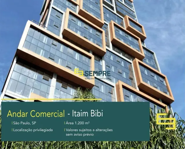 Laje corporativa para alugar no Edifício JK Square Corporate - Itaim Bibi SP