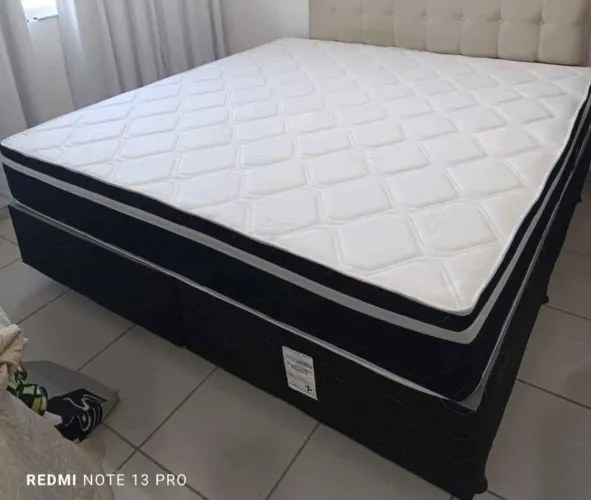 Cama Box Casal King molas ensacadas 193x203