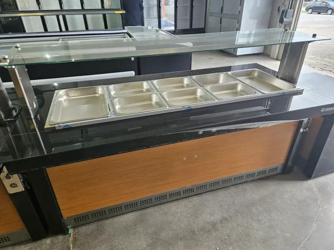 buffet aquecido 2 metros gelopar novo