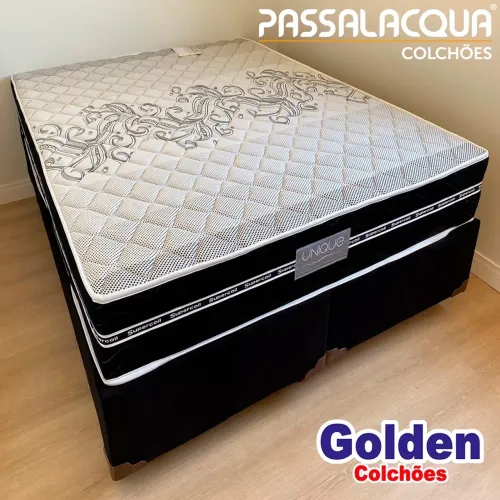 Cama Box Casal de Molas Ensacadas Passalacqua Novo.