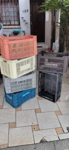 Caixas plásticas para comércio 8 unidades