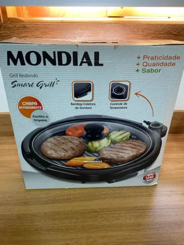 Grill Redondo Elétrico Smart Grill Mondial