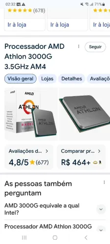 Processador amd athlon 3000g