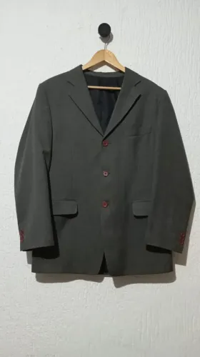 blazer emporio colombo classic collezione italia cinza tam m