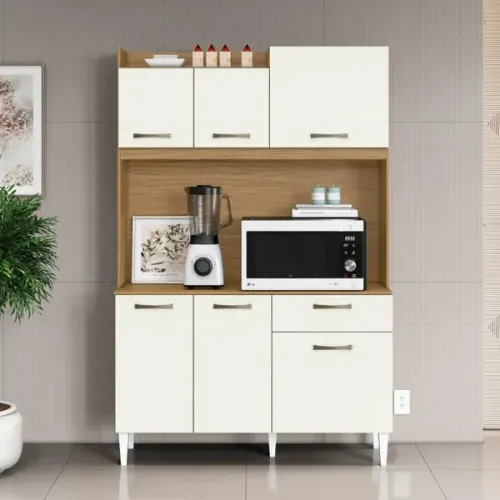 Armário de Cozinha Kit 6 Portas 1 Gaveta (Novo) Entrega Grátis!