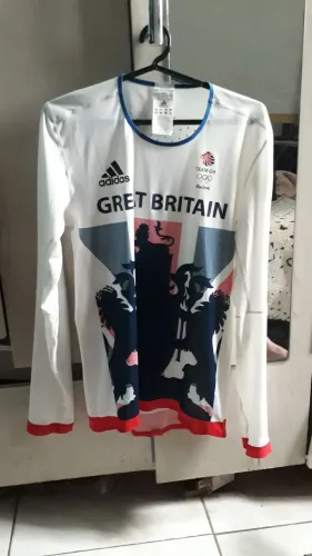 Camisa Masculina Olímpica Adidas Grã Bretanha 2016 P