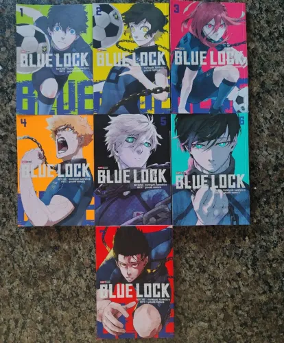 BLUE LOCK VOL. 1 ao 7 (Usado) - Em português