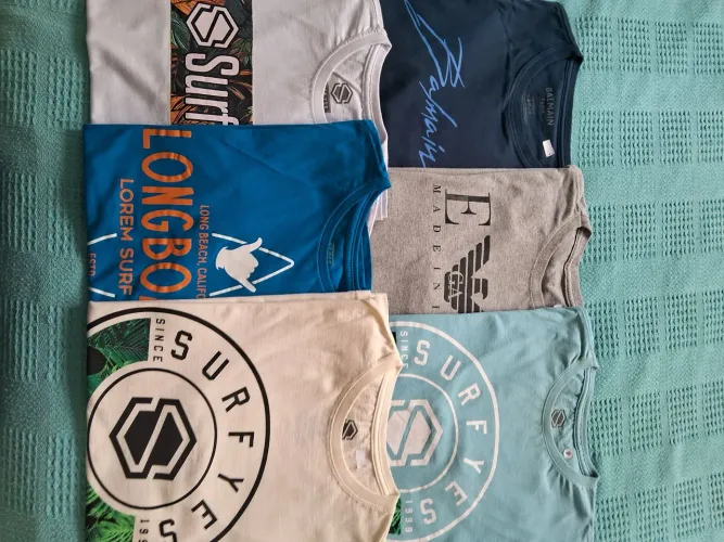 6 Camisetas novas