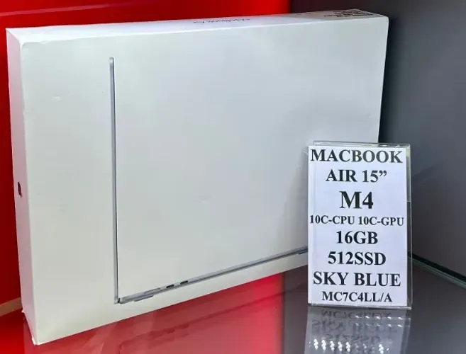 Apple MacBook Air 15.3"/ M4 16GB 512SSD Sky Blue - Produto Novo com Garantia da Loja