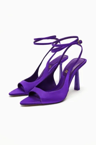 Sandália Zara Lilás (Mule)