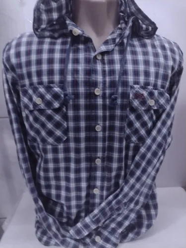 Camisa Xadrez TNG casual com Capuz Masculina Tam. M