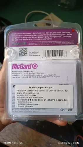 Parafuso Anti furto rodas 208, C3