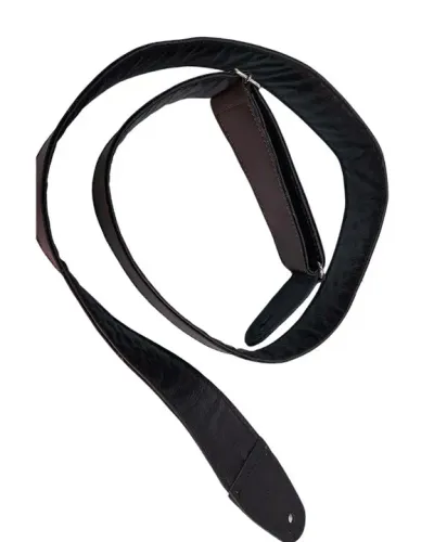 Correia Marrom Classic Couro Violão Guitarra Baixo
