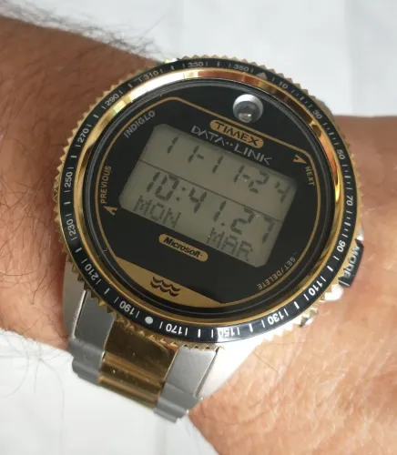 Relógio Timex Data Link Indiglo antigo do ano de 1995 , raríssimo 