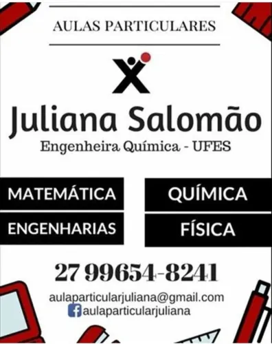 Professora particular - Matemática, Química e Física