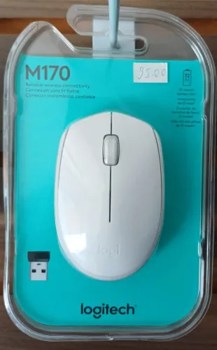 MOUSE SEM FIO LOGITECH M170 BRANCO (NOVO LACRADO)
