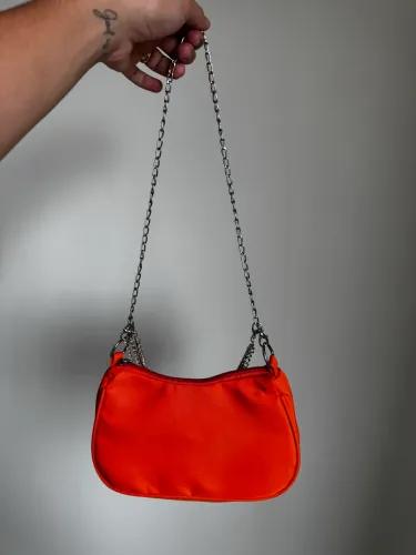 Bolsa de ombro laranja 
