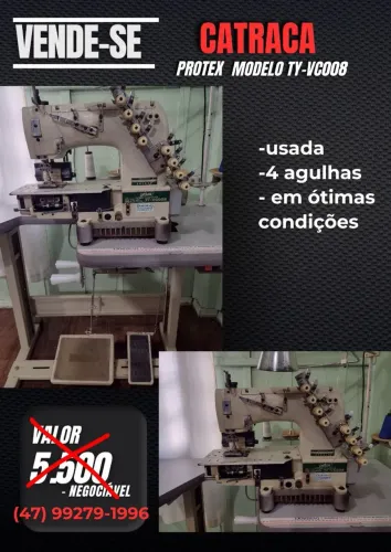 Vende se máquina de costura catraca