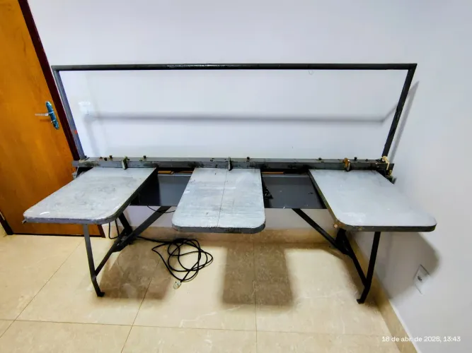 Mesa de Serigrafia (Mesa Térmica 6 Berços + Telas + Acessórios)