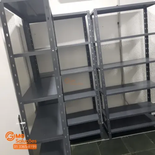 Estante de aço chapa 22 40cm - usada