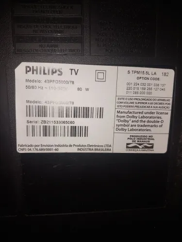 Tv 43 led ( retirada de peças)