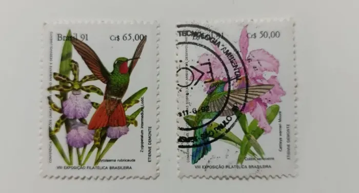 Selo postal série VIII Exposição Filatélica Brasileira