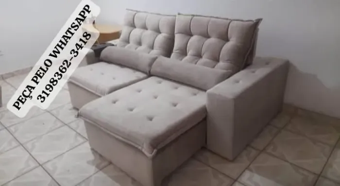SOFÁ RETRÁTIL RETRÁTIL E RECLINÁVEL ITALIANO