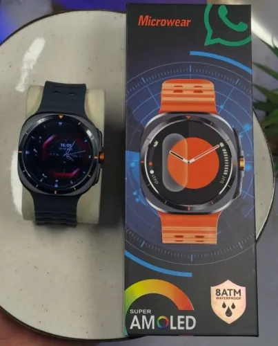 Smartwatch Microwear SU01 Galaxy Watch Ultra 47mm NFC Tela AMOLED Resistente Água, NF